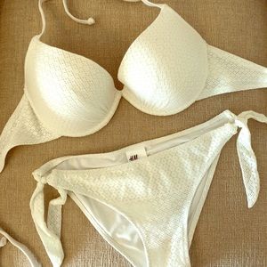 H&M bikini set, white 34C/sz6